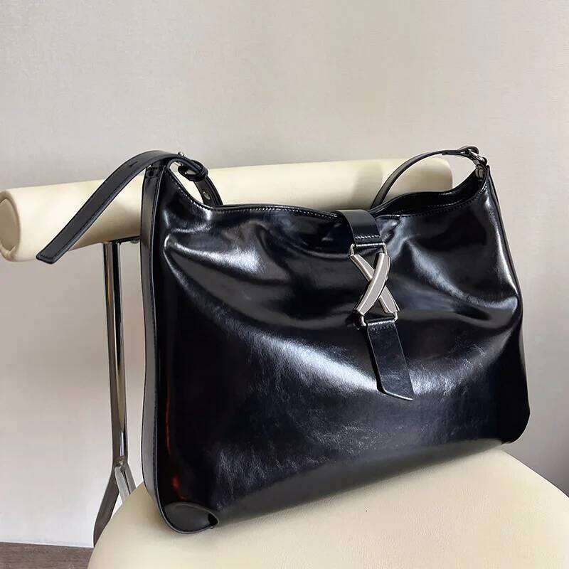 Women's Stylish Commute Genuine Leather Tote - Soft, Large-Capacity Crossbody Bag, Ladies' High-Quality Casual Shoulder Bag