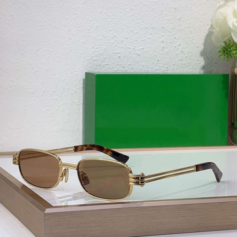 Women Designer Rectangular Sunglasses BV1381 UV400 Polarized Metal Frame eyewear 25ss Summer Womens New Style with box Lunettes de soleil Designer pour femme