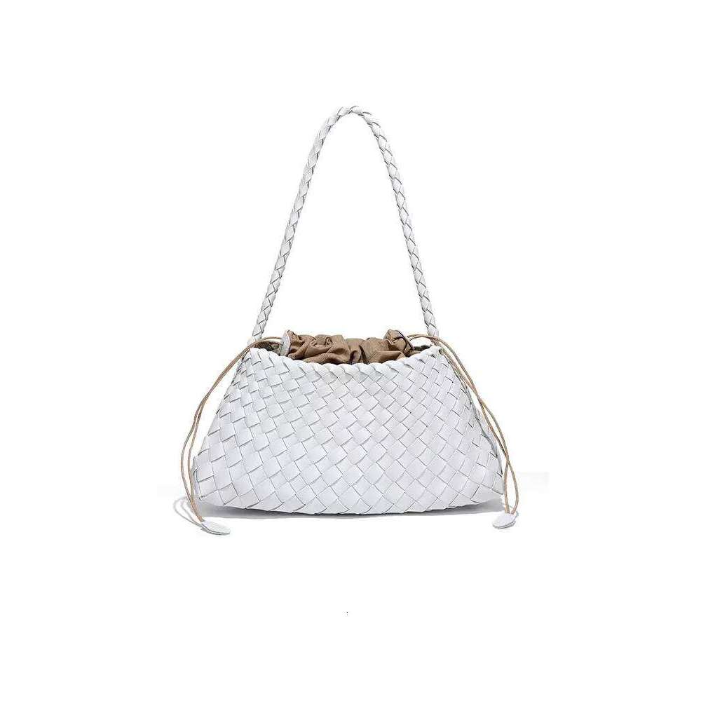 French Handmade Woven Spring Summer New Niche Design High end Sense Basket Handbag Underarm Bag