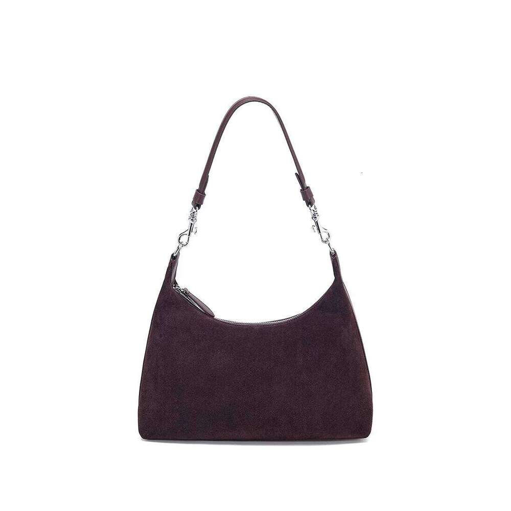 Designer Bags 2025 Women's Frosted Cow Leather Shoulder Bag Female Retro Casual Cowhide Handbags Ladies Fashion Designer Bags For Lady New Luxury