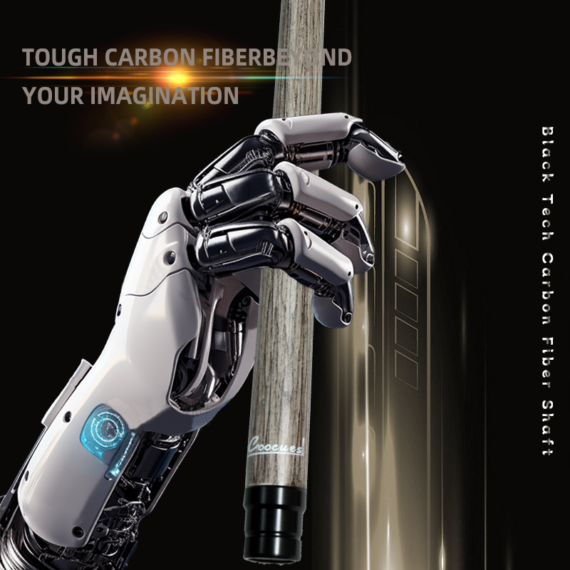 OKHEALING 12.5MM Tip Carbon Fiber Billiard Shaft Customized Joint Extra Spare Shaft for Mazz Predator Okheling Pool Cue Stick, Low Deflection, Easy to