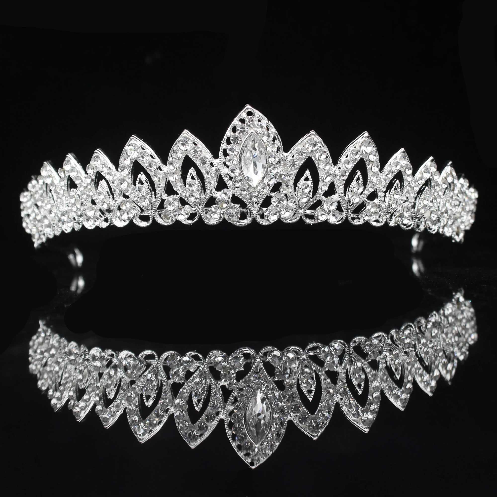 8 Designs Crystal Wedding Bridal Tiara Crown For Women Prom Head Diadem Hair Ornaments Wedding Bride Hair Jewelry Accessories Z250605