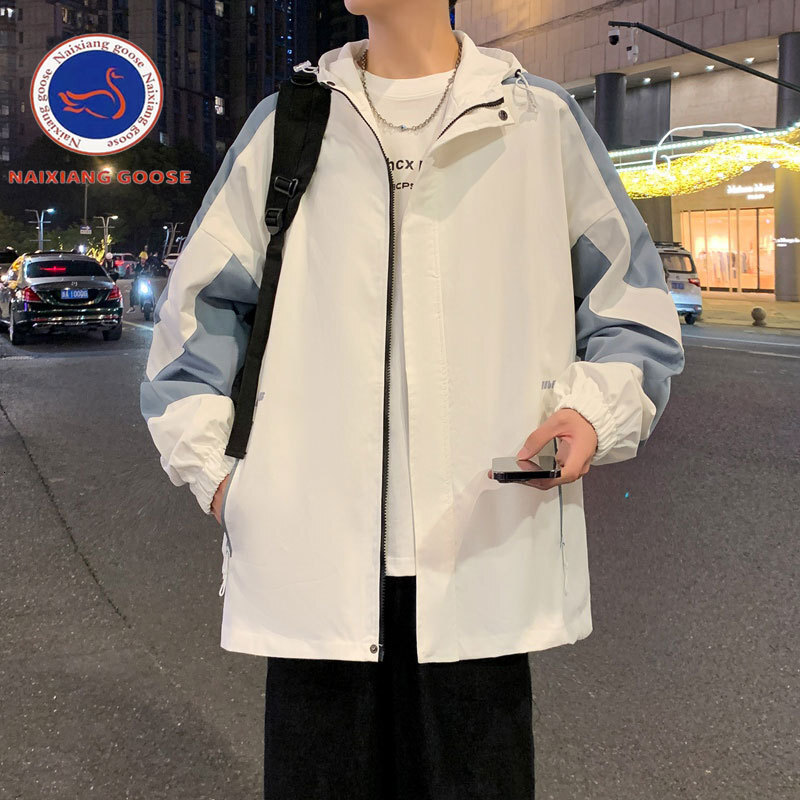 Ddmyoutdoor Men S Spring And Autumn New Trendy Brand Minimally Embroidered Casual American Workwear Waterproof Jacket Jogging Suit