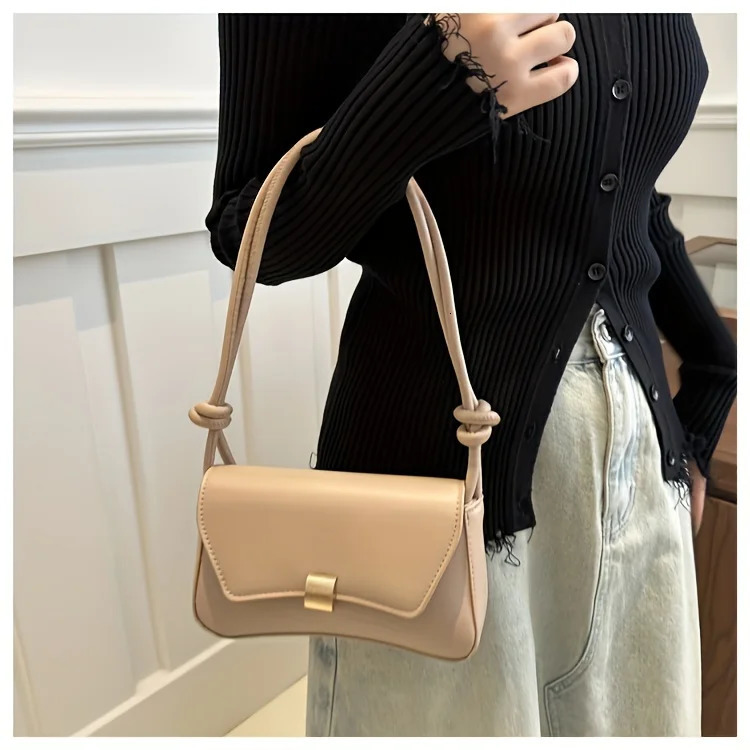 Vegan Crossbody Bag Lightweight Solid Color Flap Purse for Women Teens Ideal for Office College Travel Daily Use 250605