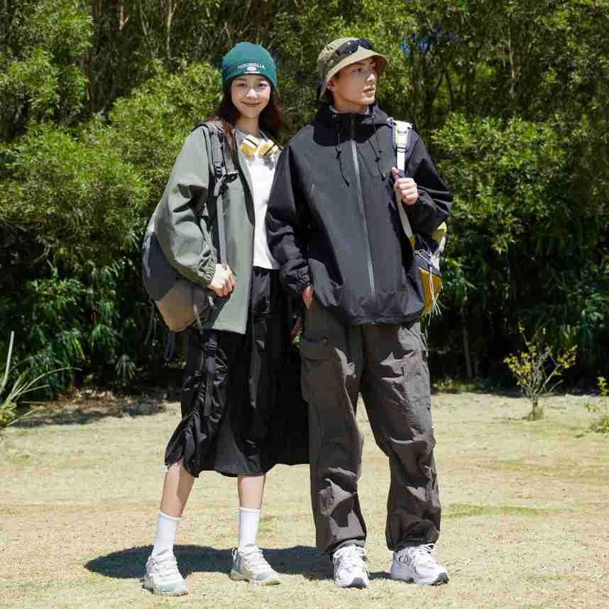 Ddmyoutdoor New Outdoor Solid Color Unisex Spring Versatile Loose Jacket For Couples Jackets