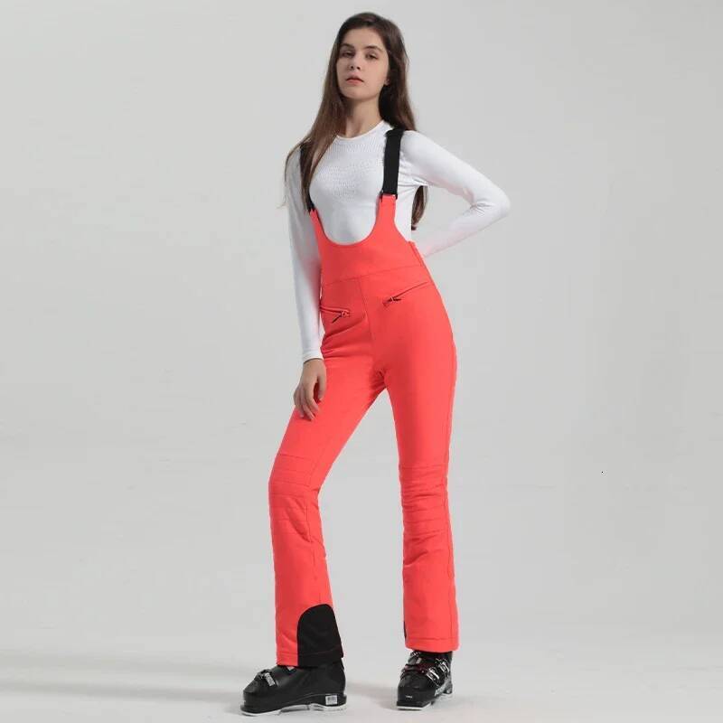 Ddmyoutdoor New Skiing Pants Winter Female Slim Snow Trousers Outdoor Mountain Snowboard Jumpsuits Women Sport Windproof Ski Overalls Jogging Suit