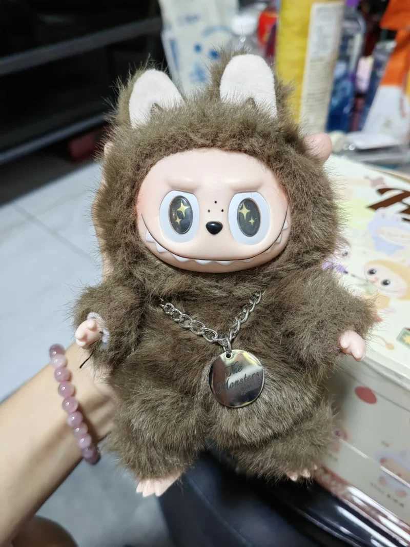 Zimomo Archangel Labubu Vinyl Plush Blind Box Bag Pendant Brown Angel Doll Cherish Collectibles ChildrenS Birthday Gift X250606 L250705CMQG