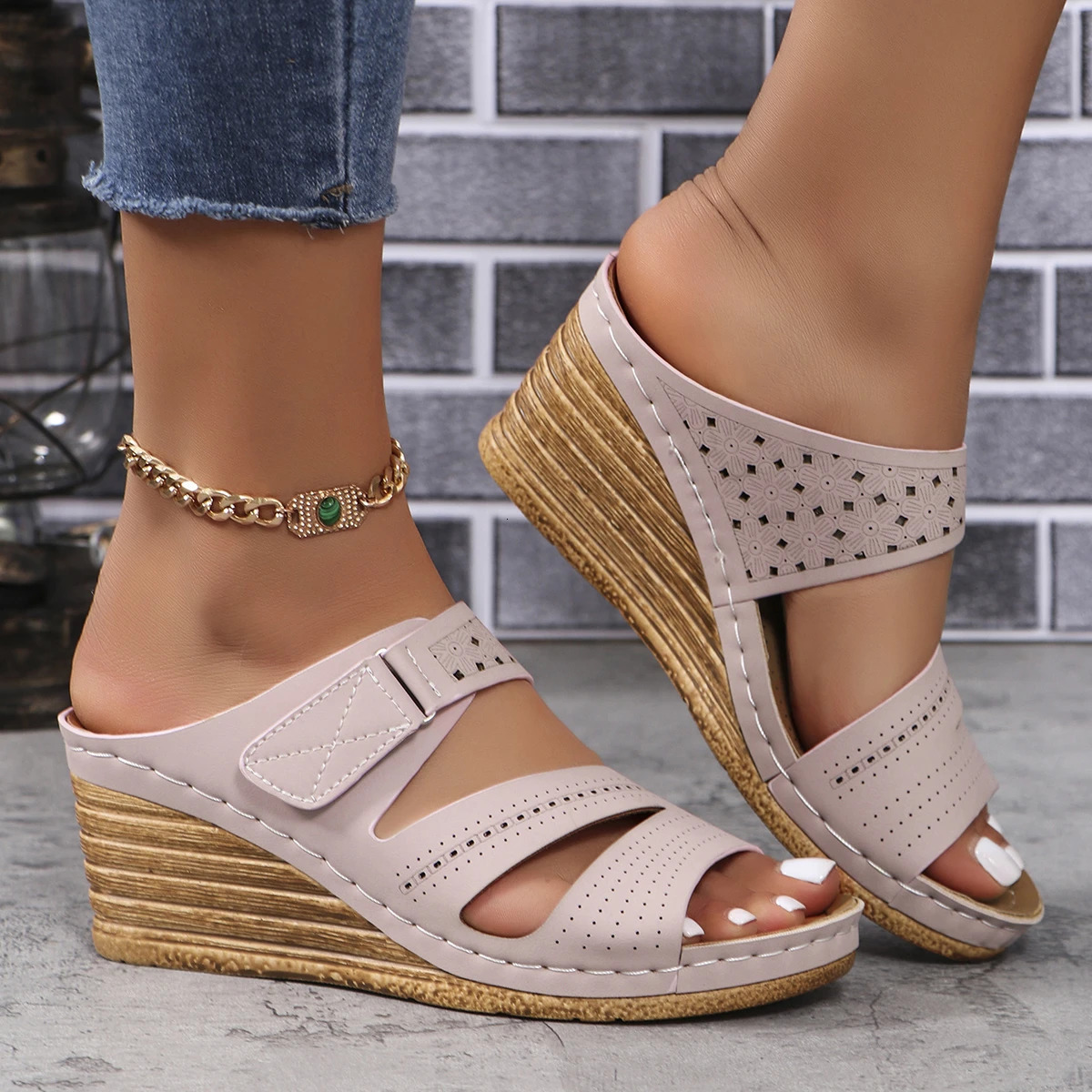 Wedges Slippers Women Summer Shoes Womens er Slippers Slides Women Outdoor Beach Platform Slippers Chanclas Mujer 250605