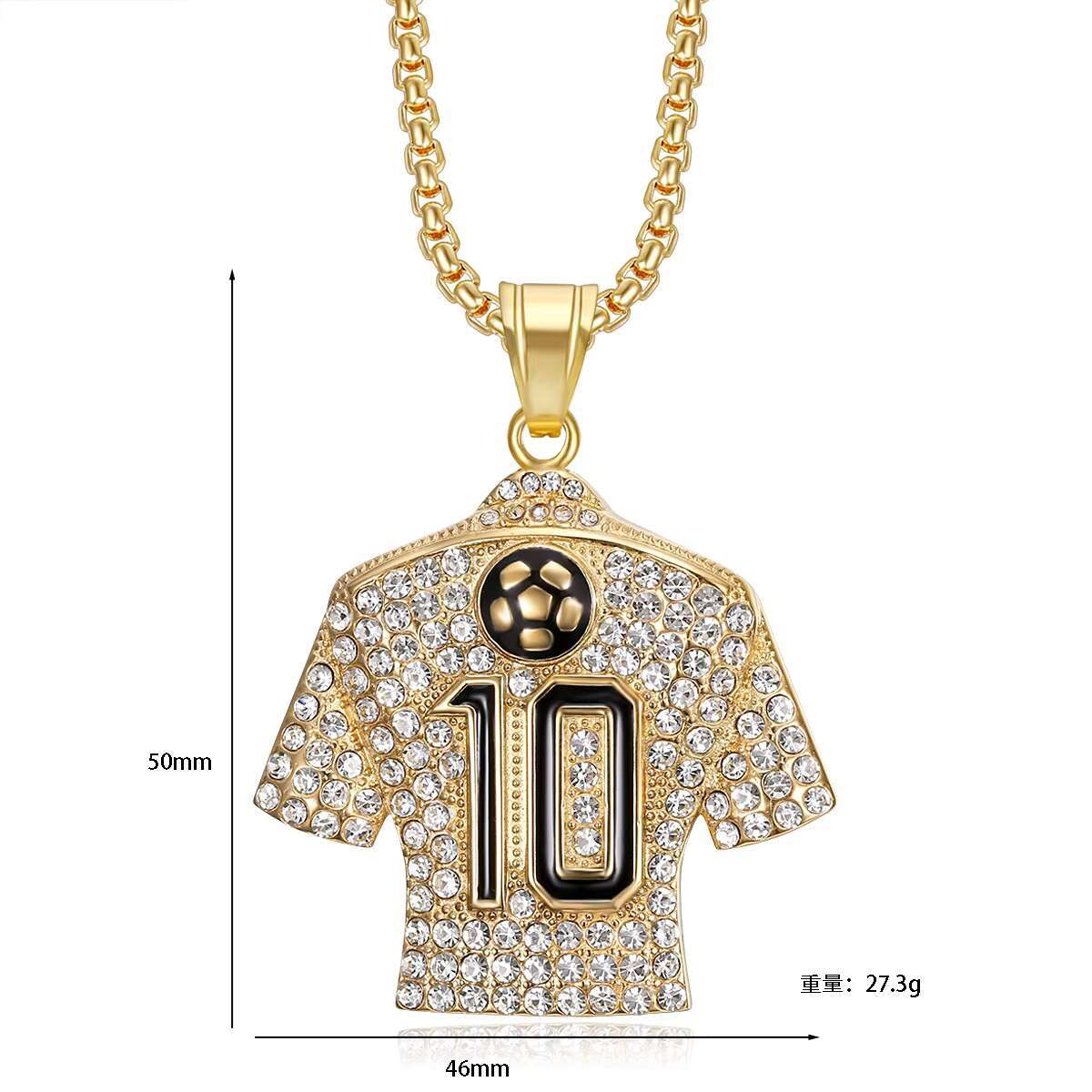 Men's Hip Hop Style 925 Silver Sportswear T-Shirt with M oissanitePendant Link Necklace Fashion