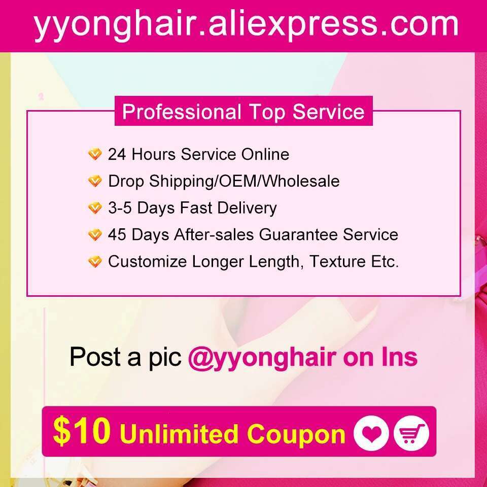 Yyong 3/4 Brazilian Deep Wave 100% Remy Human Hair Weave Bundles With 13x4 Lace Frontal Closure