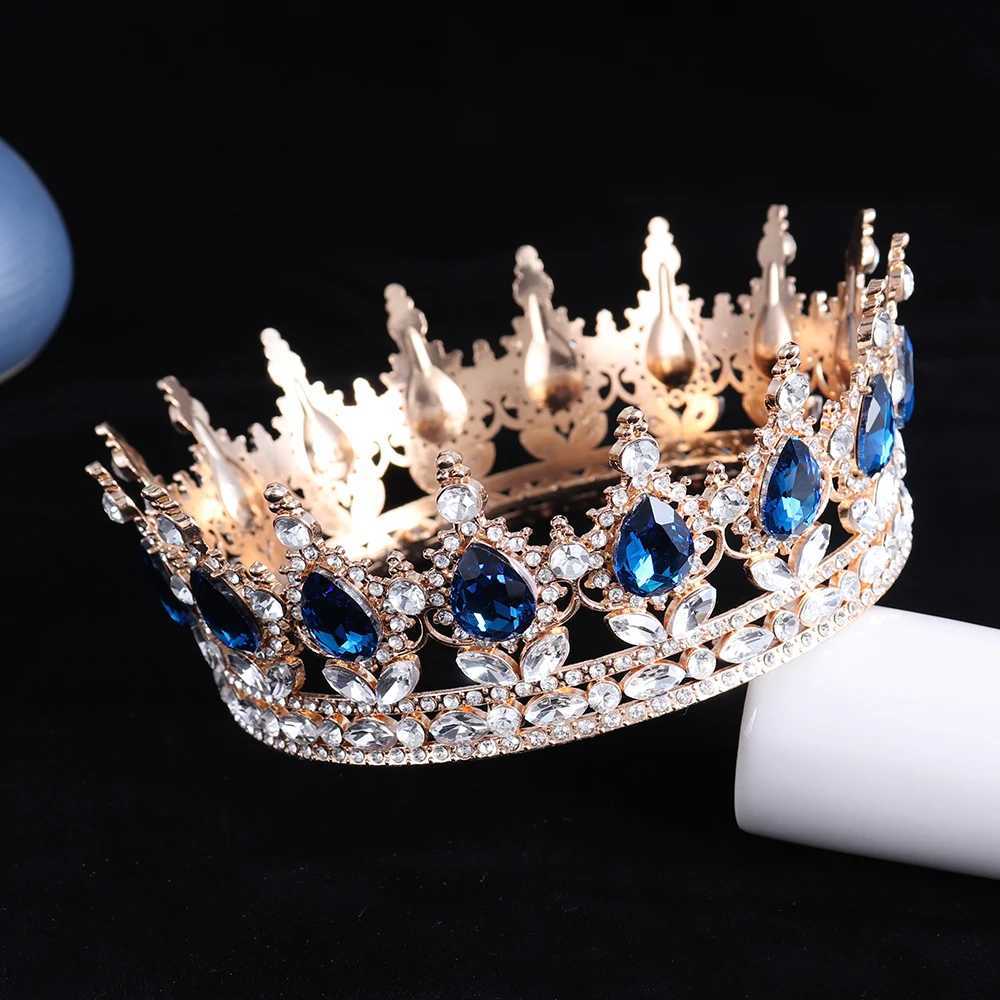 Luxury Bridal Crown Colorful Crystal Princess Tiara Elegant Noble Wedding Jewelry Head Accessories Women Headpiece Z250605