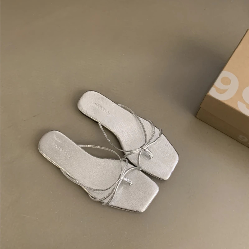 Shoes Woman Slippers Casual Pantofle Rubber Flip Flops Low Summer Flat Hawaiian Rome Scandals Fashion PU Silk Fa 250605