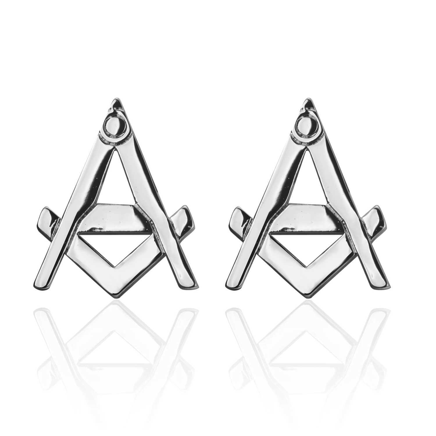 High quality mens French shirt metal Cross Freemasons cuffs buttons business suit accessories jewelry gifts W250606