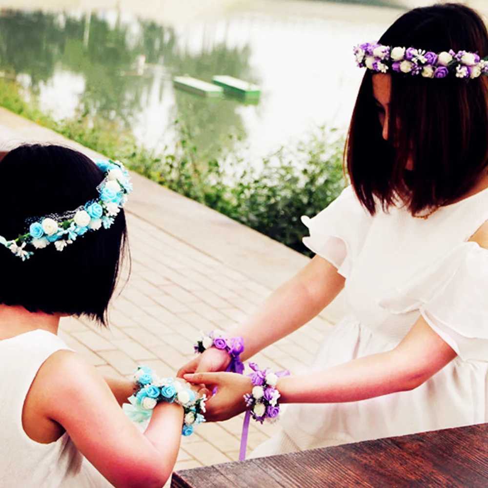 Fashion Flower Headband Wedding Headwear Lightweight Jewelry Color Retention Headdress for Banquet Wedding Dresses Skirts Z250605