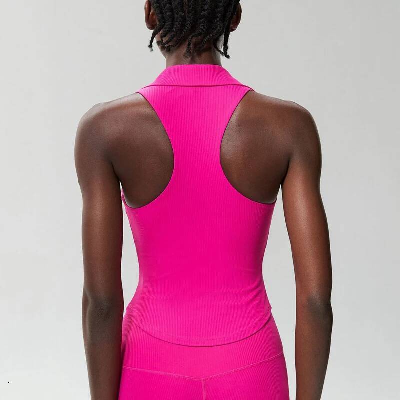 Sleeveless Fiess Yoga Shirt Women Summer Slim Fit V-Neckline Gym Running Top Breathable Quick Dry Sportswear Workout Clothes