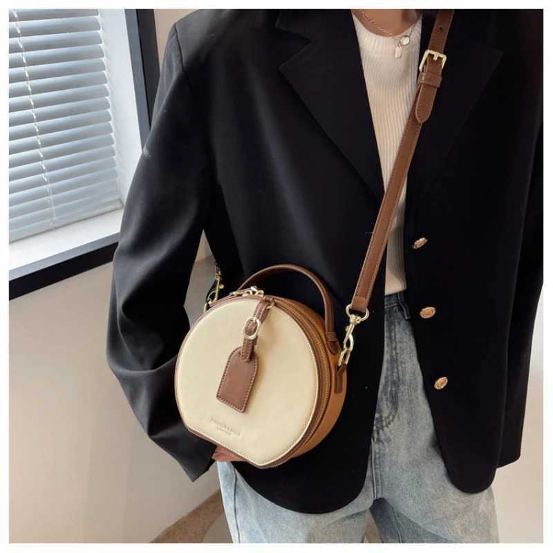 2025 new texture fashion crossbody small round bag for women this year popular retro handbag exquisite waterproof shoulder bags M250606