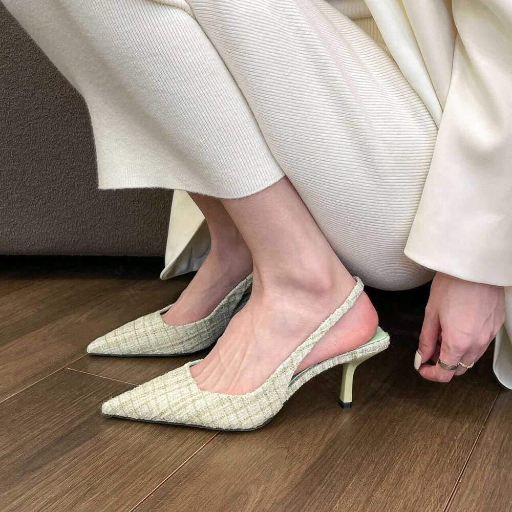 2025 Summer New Single Belt High Heel Sandals Korean Pointed Stiletto Single Elegant Women's Shoes, Gifts, Fashionable Elegant Women's Shoes