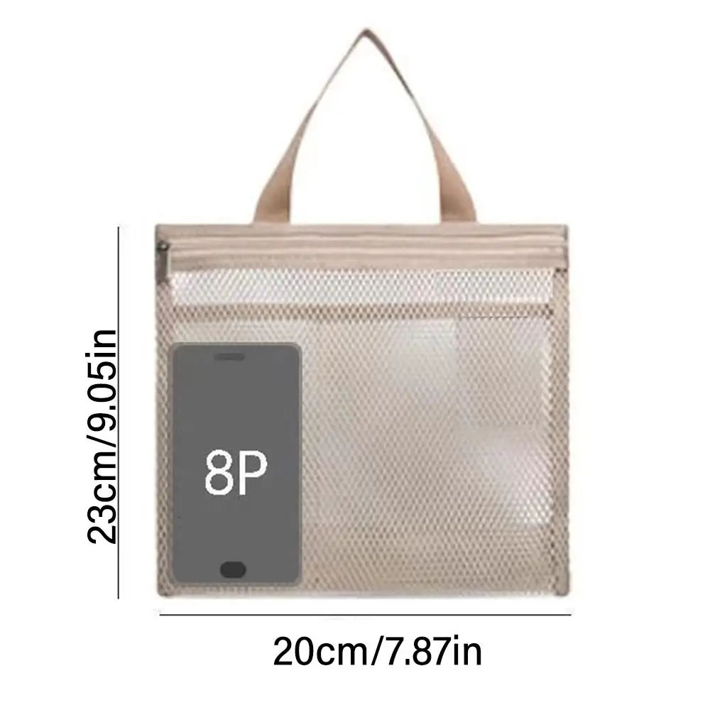Mesh Travel Storage Shower Bag Beach Toilet Cosmetic Handbag Toiletries for Outdoor Supplies 250605