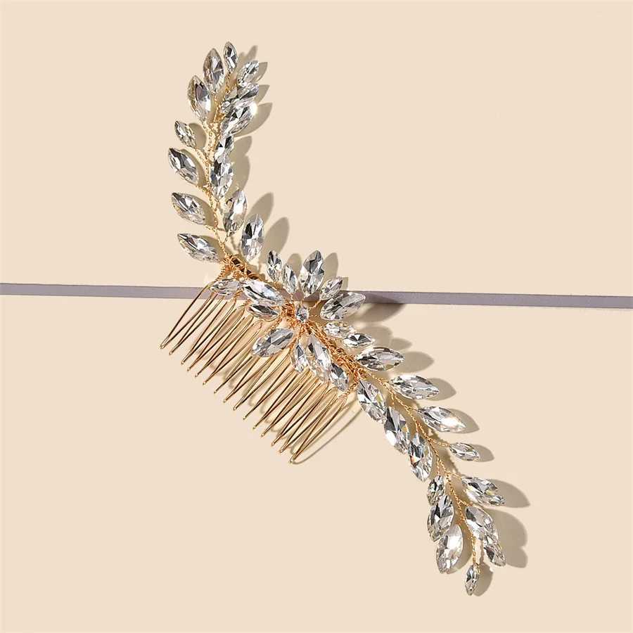 Wedding Pearl Crystal Hair Comb Hairpin Headband Tiara For Women Bride Queen Party Wedding Bridal Hair Accessories Jewelry Z250605