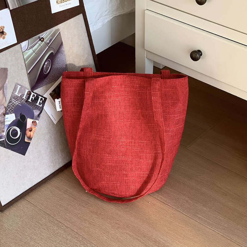 for Women New Single Shoulder Bucket Velvet Material Versatile Texture Casual Commuter Handbag Tote Large Capacity Crossbody Bag