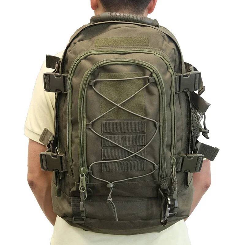 60L Male Travel Tactical Large Hiking Camping backpack Expandable Army Backpacks Molle 3 Day Assault Pack Rucksacks