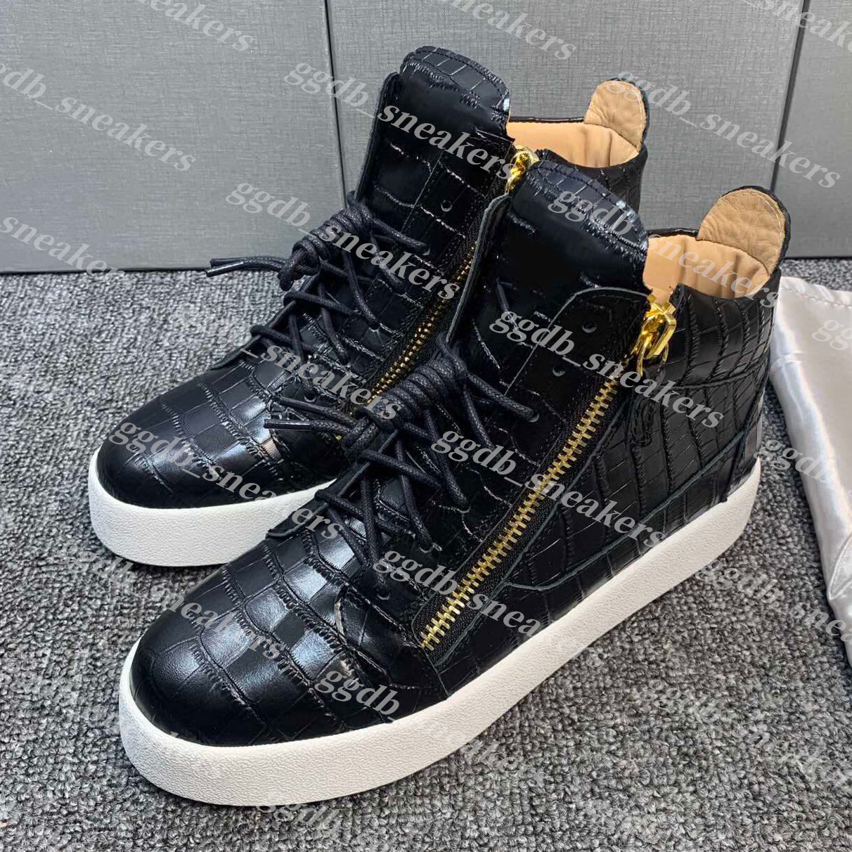 Giuseppe Zenotti Zanottiism Zanotiism Giussepe Sneakers Shoes Designer Shoes Zipper Frankie High Top Classic Casual Old Super Star Italian Brand Dirty