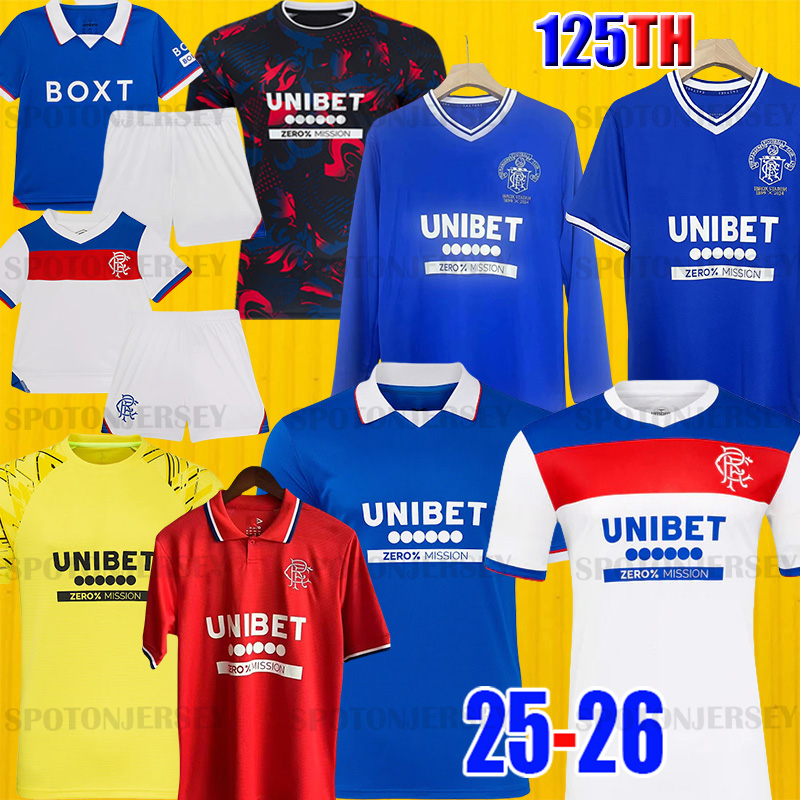 r a n g e r rangerss fc shirts 25 26 Rangerss football shirts tops 2025 2026 Kids Kit glasgow rangersoccer retro player camiseta de futbol