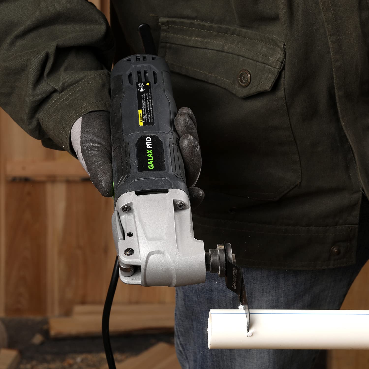 GALAX PRO Oscillating Tool, 260W 6 Variable Speed Oscillating Multi-Tool Kit with Quick-Lock Accessory Change, Oscillating Angle:3°, 40pcs Accessories