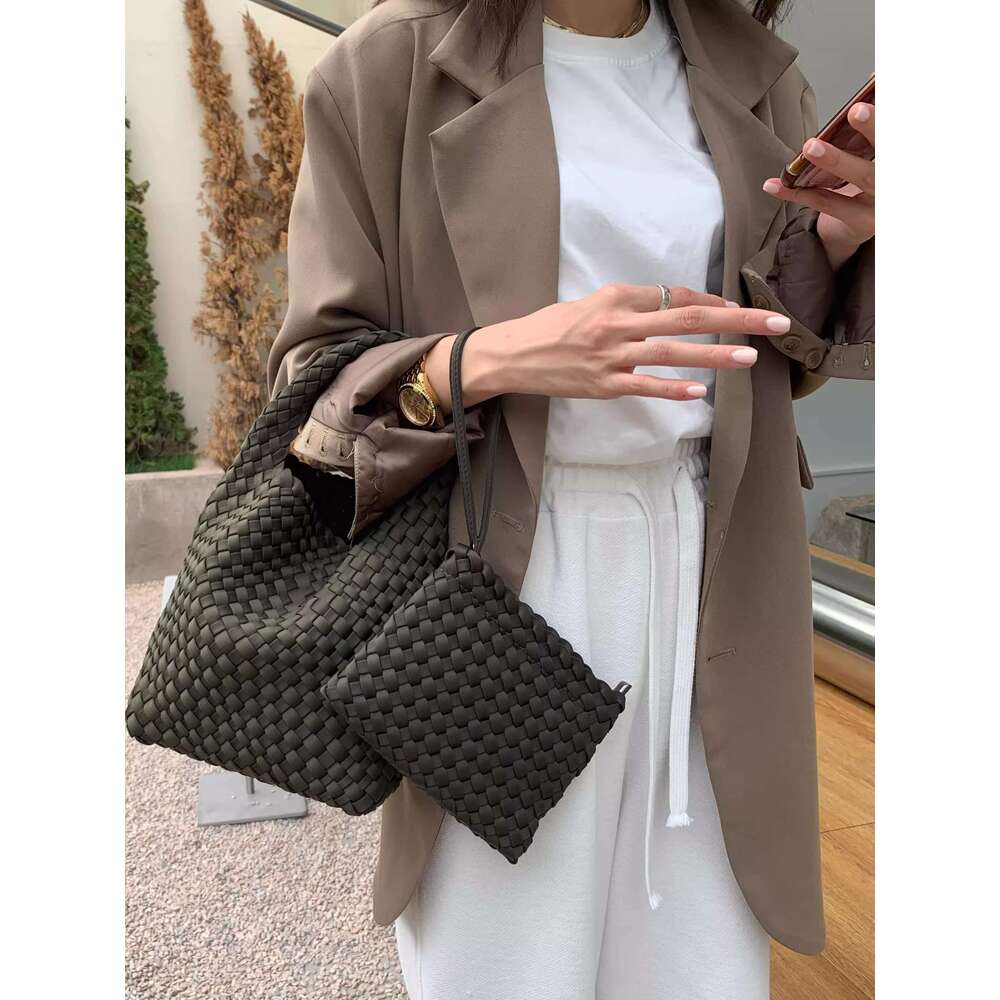 COSY Nylon Handwoven Large Capacity Tote for Women New Handbag Chain Crossbody Bag