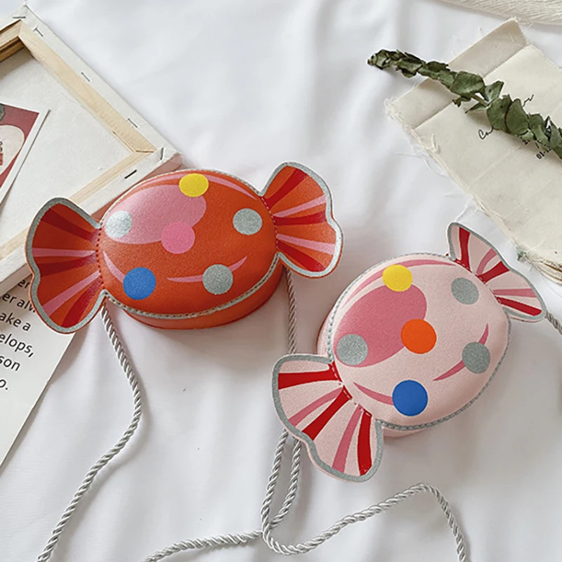 Kids Cute Candy Shoulder Bag Princess Girls Crossbody Messenger PU Leather Small Handbag Bags Coin Purse 250605