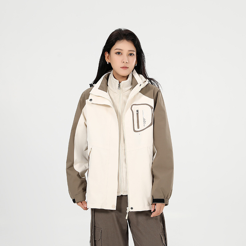 Ddmyoutdoor New Autumn And Winter Classic Mink Fur Assault Suit Men s In One Two Piece Set Couple Style Outdoor Three Proof Technology Jackets