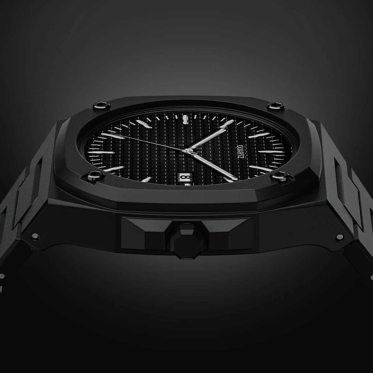 1165 Business Mens Quartz Watch Fashion Sports Waterproof Clock Calendar Creative Design Mens Watch Y250605