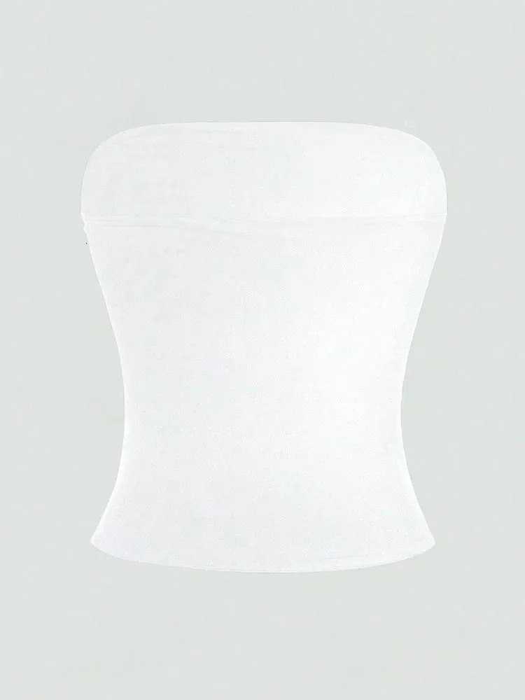 Womens Floral Printed Tube Top Summer Sexy Off the Shoulder Crop Streetwear 250527