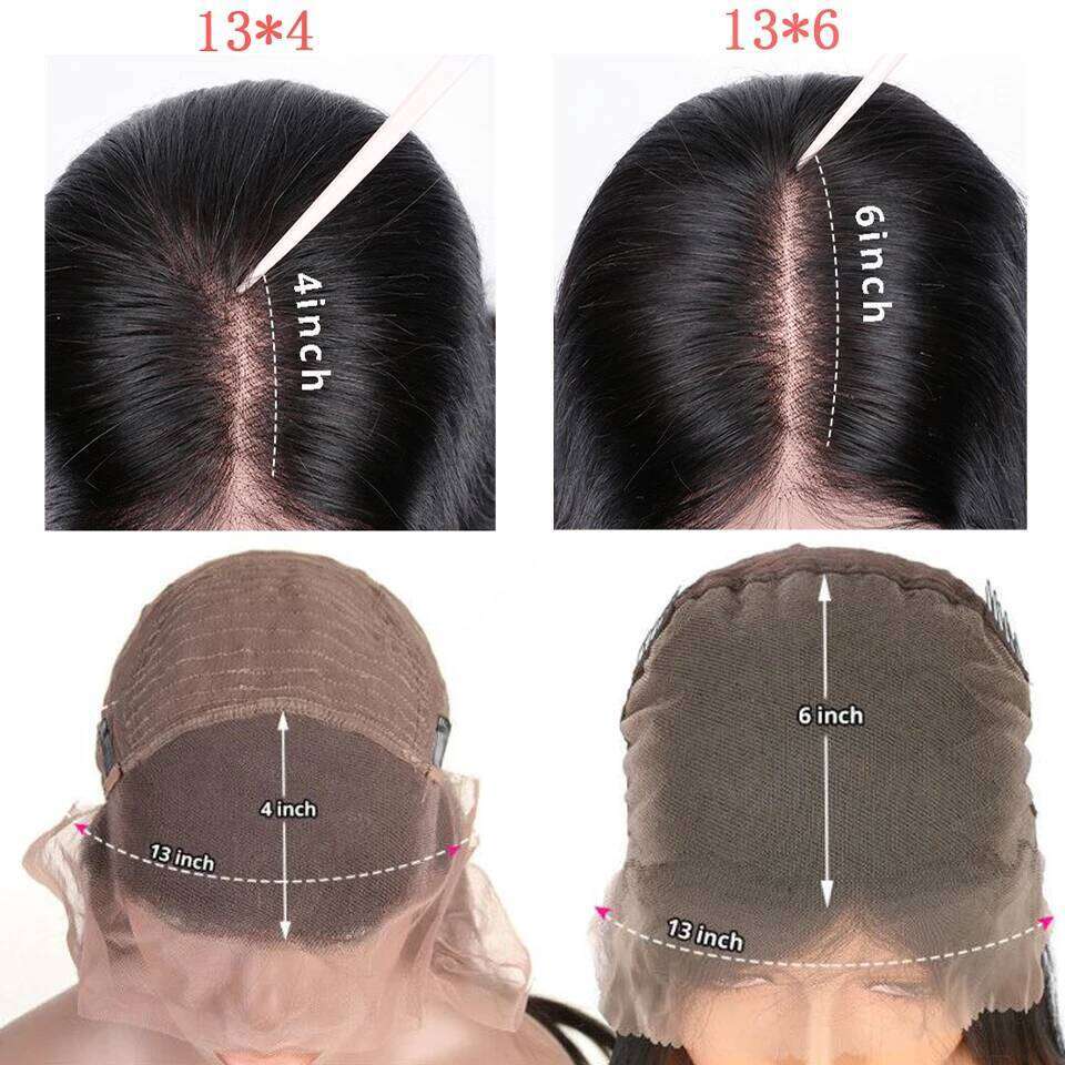 13x4 HD Transparent Lace Front Wigs 13x6 Deep Wave Frontal Wig For Women Human Hair Pre Plucked Jazz Star 180 Density