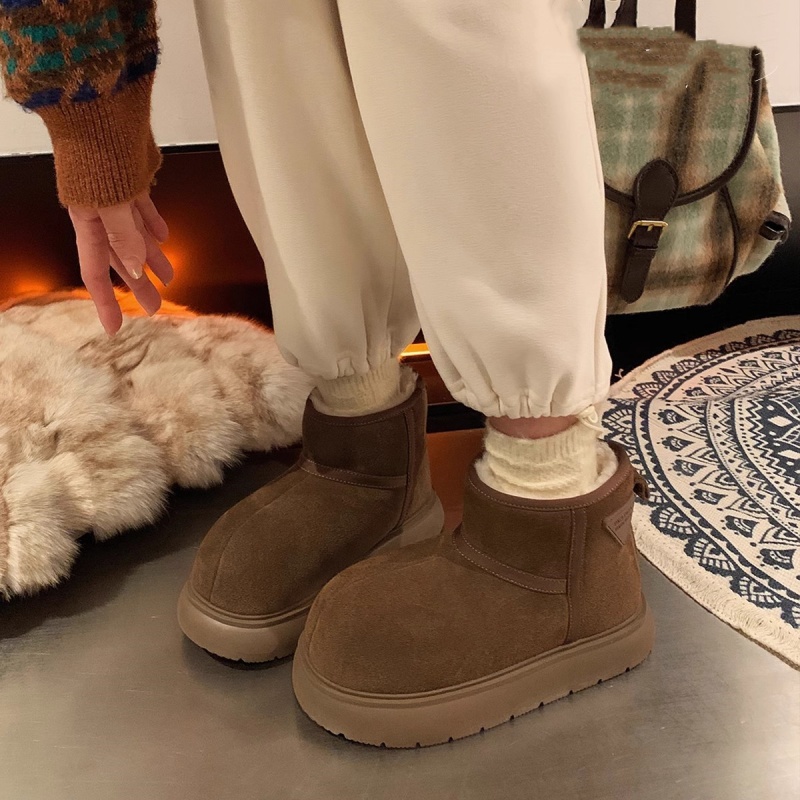 2025 free shipping new designer shoes women's snow boots autumn and winter shoes warm fur boots