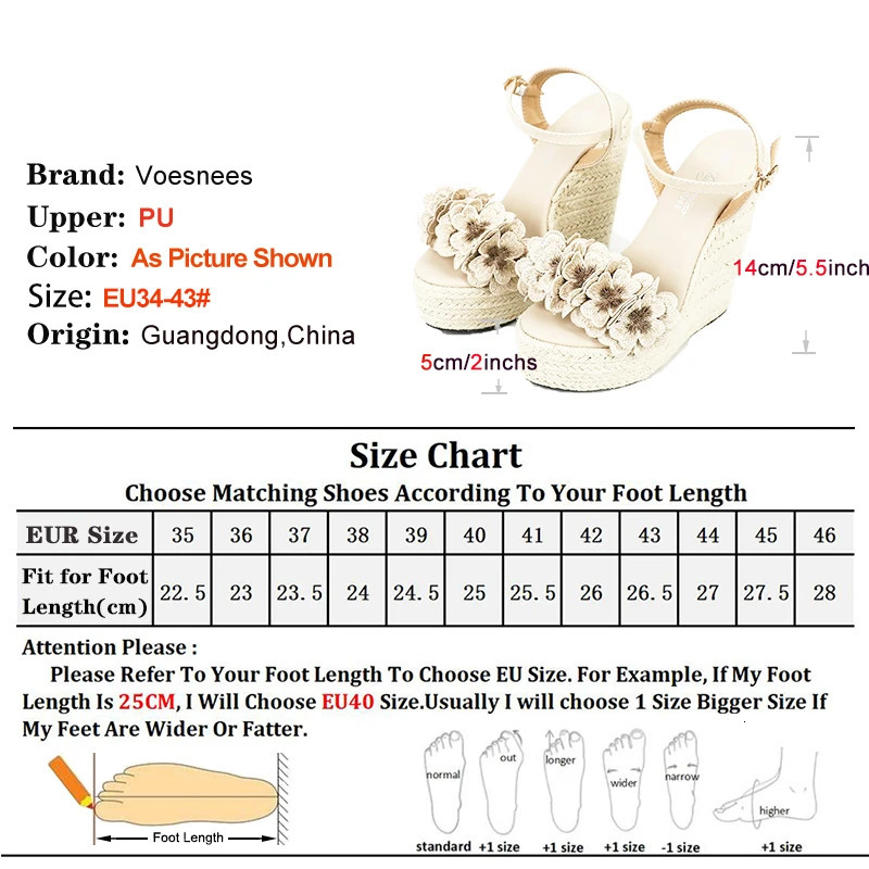 Women Sexy Wedge Sandals with Flower Sexy 14cm Fashion Simple Slope Heel Waterproof Platform Hemp rope woven bottom Car Sandals 250605
