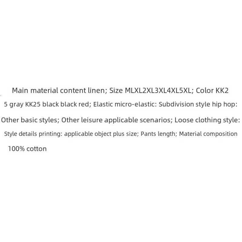 Hip Hop Style Loose Fit Low Waist Cotton Linen Special Cropped Pants Japanese Baggy For Men 250605A