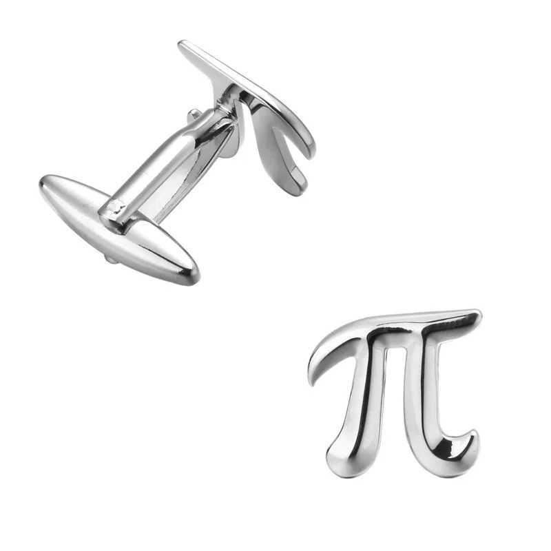 High quality math cufflinks fashionable French shirt badge brass material brand design mens wedding cufflinks W250606