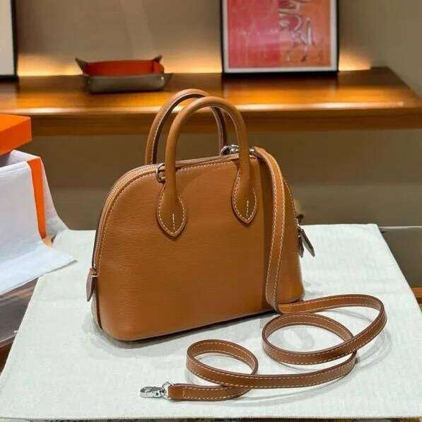 New Mini Sheepskin Shell Handbag Women s Crossbody Soft Leather Single Shoulder Small Square Bag From China bag