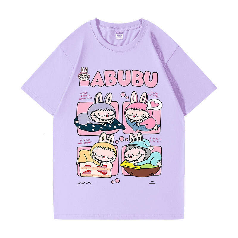 2025 new model labubu fashion T-shirt, for both men and women, comfortable and breathable, the top choice for summer