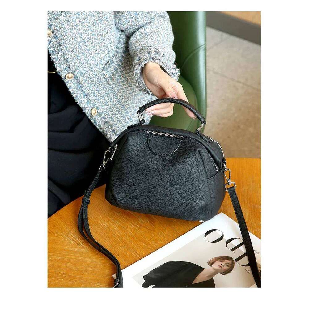 Designer Bags 2025 Women's Cow Real Leather Bag Female Crossbody Designer Shoulder Bags Ladies Casual Retro Commuting Cowhide Handbag Lady Luxury