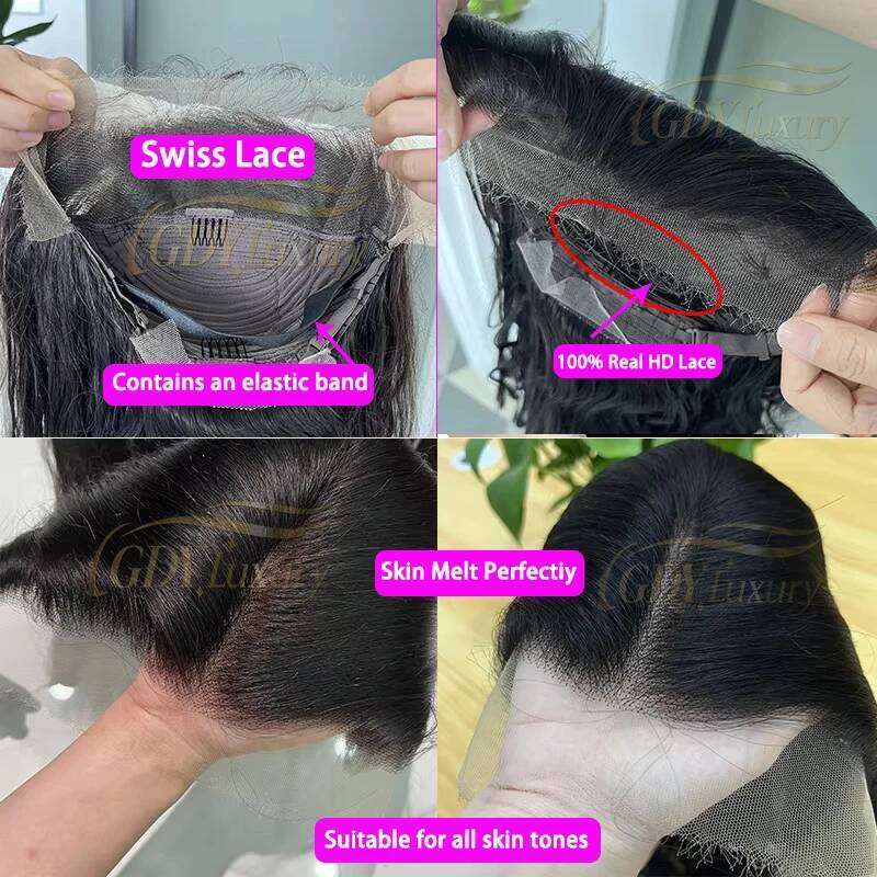 Raw Unprocessed Straight Bone Super Double Drawn Bundles With Closure 2x6 4x4 4x6 5x5 13x4 HD Lace Vieamese 100% Human Hair