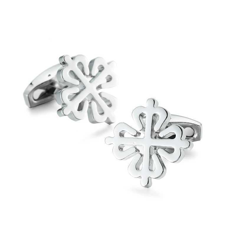 Classic Mens French Shirt Cufflinks Multi-colored Cross Grid Blue Pattern Cuff Buttons Wedding Suit Accessories Jewelry Gifts W250606