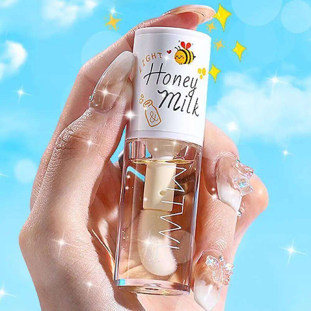 Kawaii Honey Peach Oil Long Lasting Non-sticky Moisturizing Tint with Plumper Hydrating Lip Care Serum 5ml Make Up free shipping