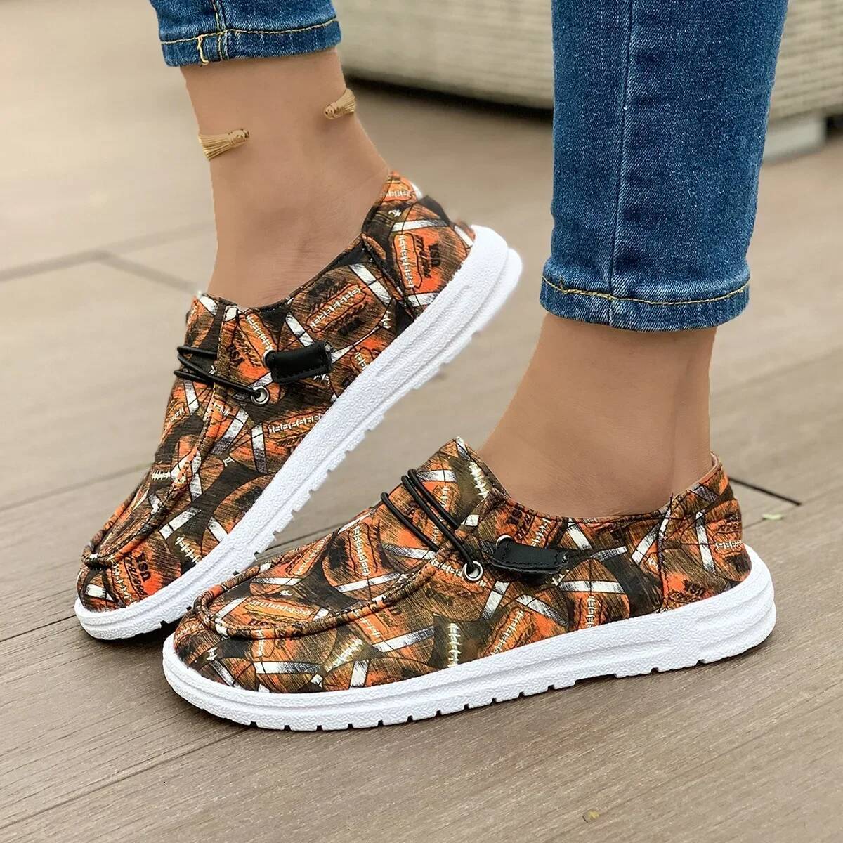 Ddmyoutdoor Spring Autumn Fashion New Shallow Mouth Solid Color Halloween Women S Casual And Comfortable Large Size Flat Shoes Outdoor Shoes