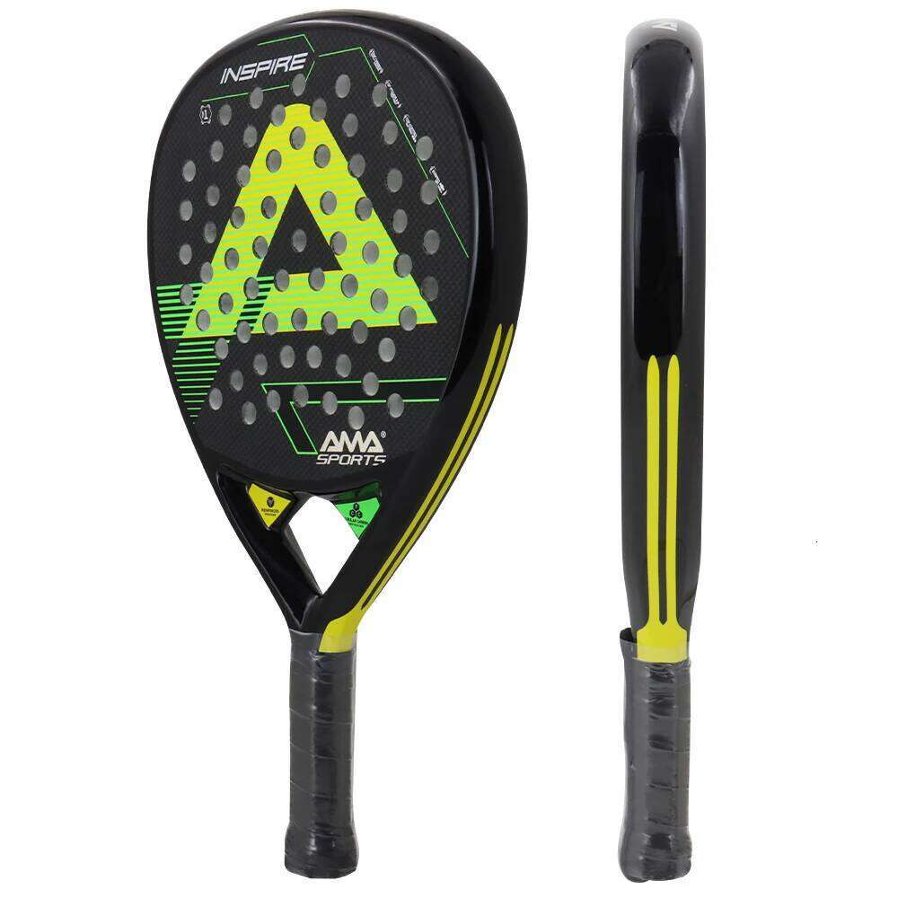 AMASPORT 3K Paddle Tennis Racket New Hole Distribution With High Durability Carbon Fiber Material For Men Women Beginners