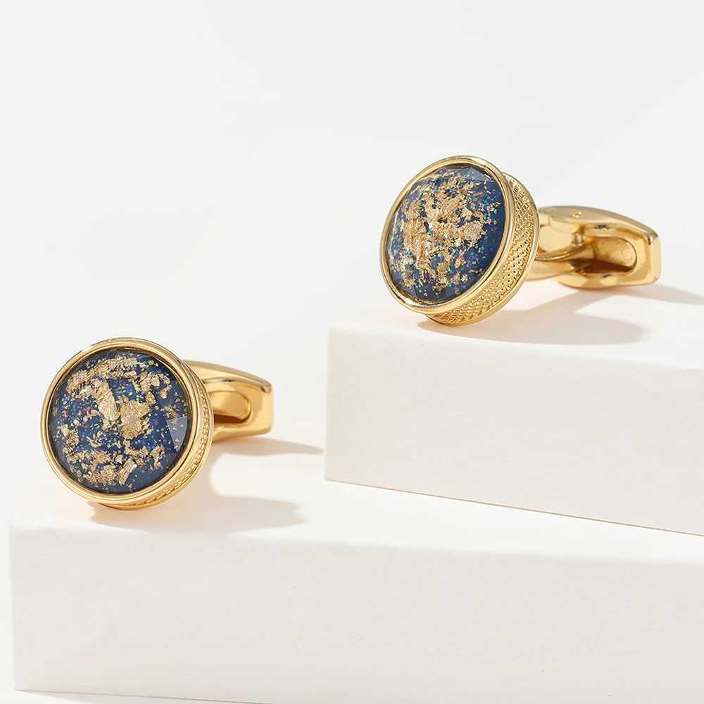 Mens Cufflinks TOMYE XK22S003 Personalized Gold Color Round Formal Shirt Cuff Links Button for Custom Wedding Gifts Jewelry W250606