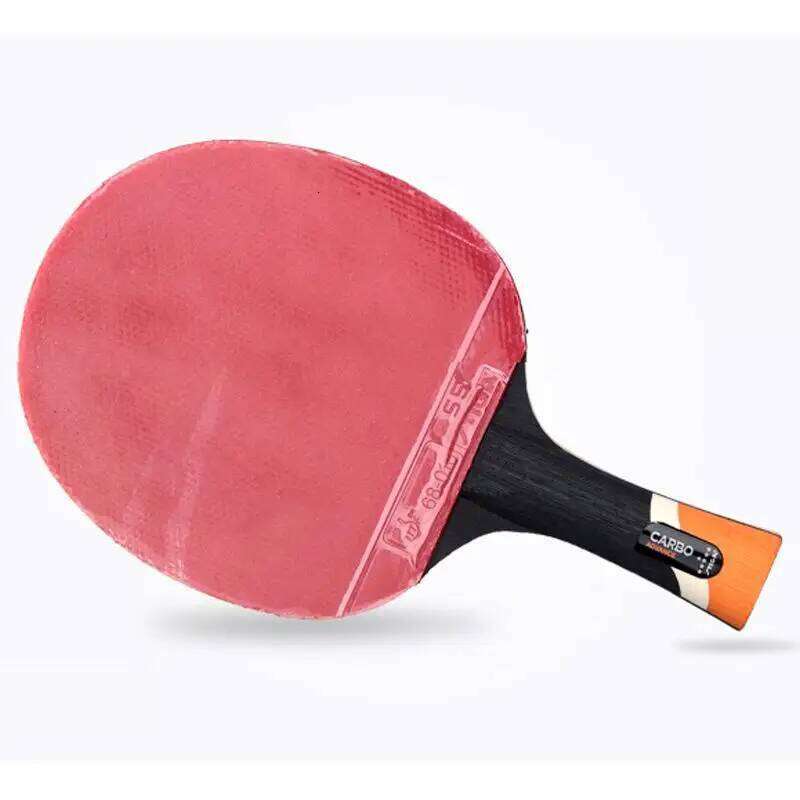 STIGA 6 STARS CARBO table tennis finished racket carbon blade pimples in rubber with high strength fast loop