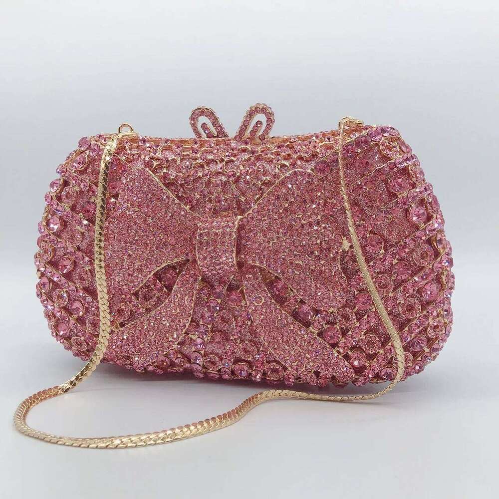 Dia with Crystal Day Clutch Lady Wallet Banquet Wedding Purse lady Casual Chain Cross body Bag Shoulder Bags for Party