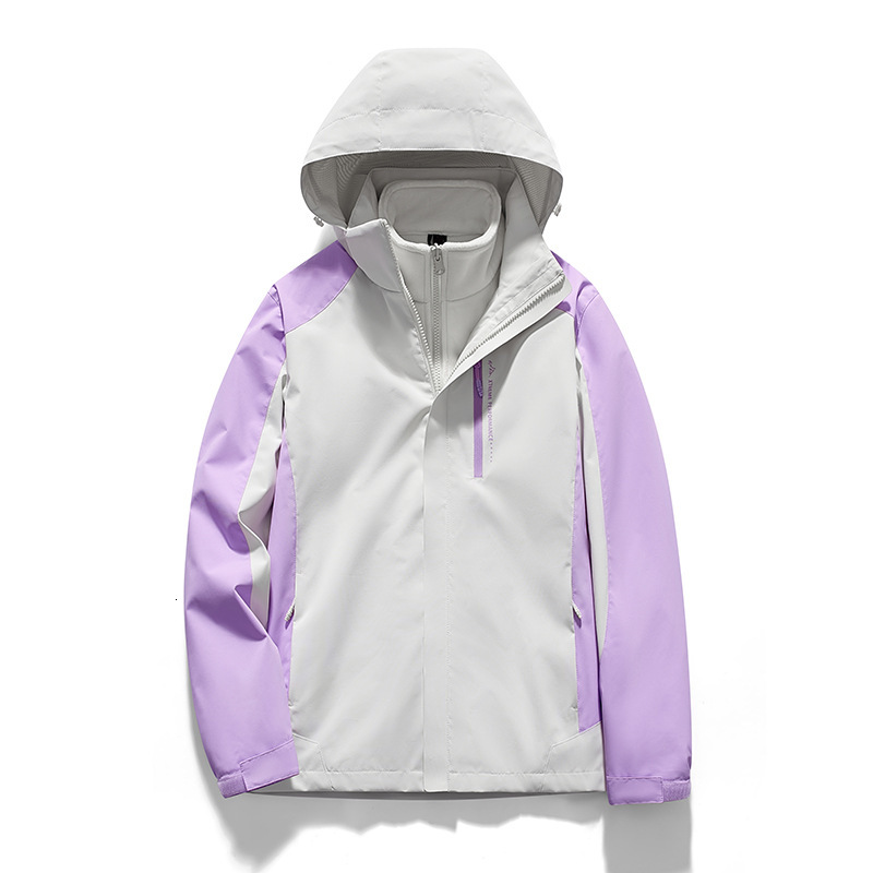 Ddmyoutdoor New Outdoor Color Blocked With Fleece Inner Lining Men And Women Waterproof Jacket For Hiking Fishing Etc Jackets